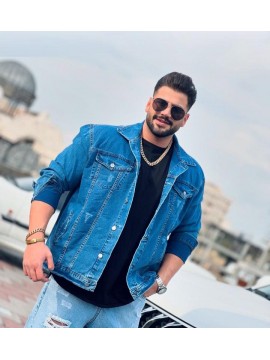 کت جین سایز بزرگ کد 3042